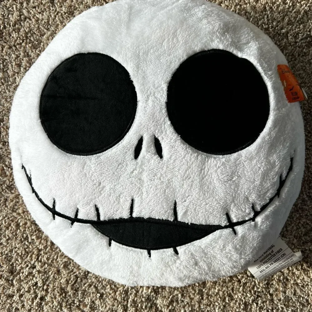 Lot of 4: 16” NBC Jack Skellington Decorative Pillow Soft